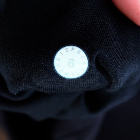 Lululemon Womens Tied To It 7/8 Tight Leggings Size 6 Black Mesh Balletcore Yoga - Picture 8 of 9